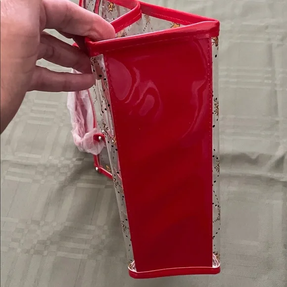 Brighton Red and Gold Heart-Pattern Tote - Picture 3 of 10